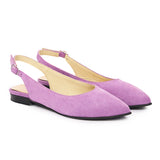 Sandale talpa joasa din piele naturala mov 3169