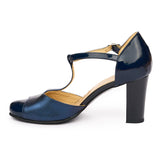Sandale dama din piele naturala bleumarin 3096
