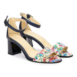 Sandale dama din piele naturala bleumarin 3101