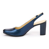 Sandale dama din piele naturala bleumarin 3112