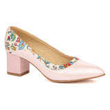 Pantofi dama din piele naturala roz 2143