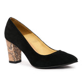 Pantofi dama din piele naturala neagra 2036