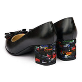 Pantofi dama din piele naturala neagra  814