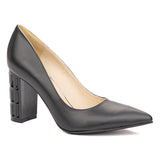 Pantofi dama din piele naturala neagra 2139