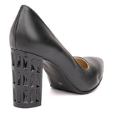 Pantofi dama din piele naturala neagra 2139