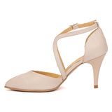 Sandale dama din piele naturala nude 3025