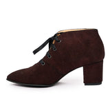 Botine dama din piele naturala visinie 915