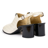 Sandale dama din piele naturala crem 3144