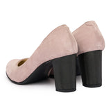 Pantofi dama din piele naturala velur capucino 2076