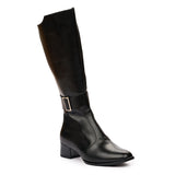 Cizme dama din piele naturala neagra 1027