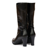 Cizme dama din piele naturala neagra 1031