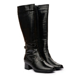 Cizme dama din piele naturala neagra 1032