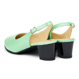 Sandale dama din piele naturala verde 3150