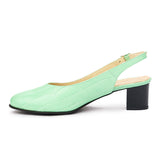 Sandale dama din piele naturala verde 3150