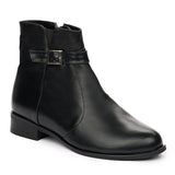 Ghete dama din piele naturala neagra 907